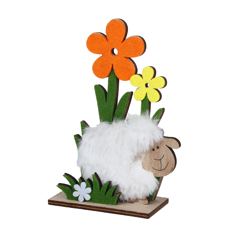 INBLOOM Декор садовый Овечка 16 см, МДФ, 2 дизайна - #3