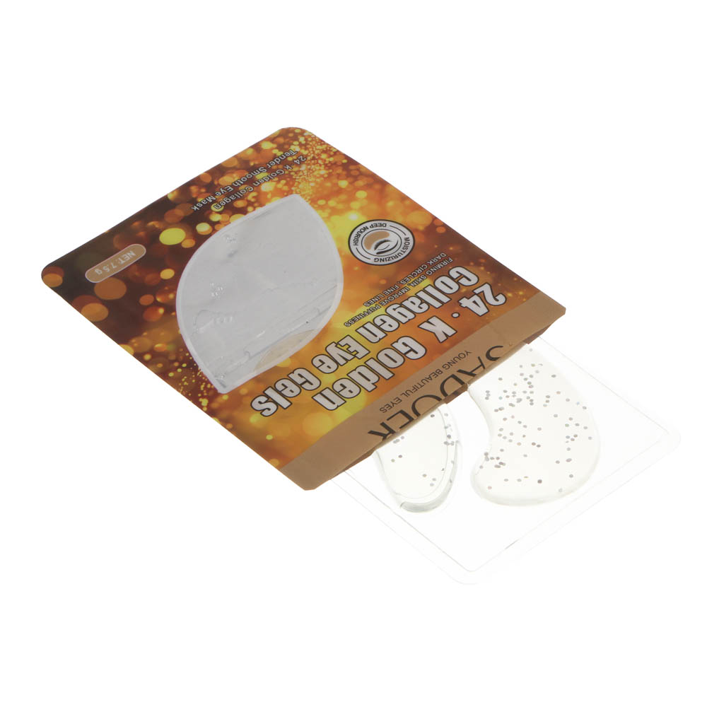 Патчи для глаз подтягивающие с коллагеном и 24К золотом тм Sadoer, 1 пара х 7,5гр - #3