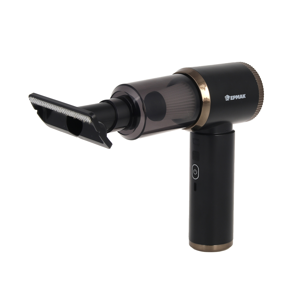 ЕРМАК Пылесос автомобильный, 8 насадок, 2 режима работы, 6000Па, зарядка от USB - #5