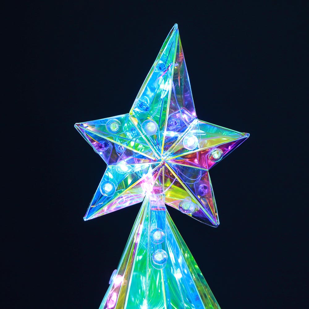 СНОУ БУМ Елочка 3 этажная, 25x37 см, 150 LED, постоянное свечение, USB - #2