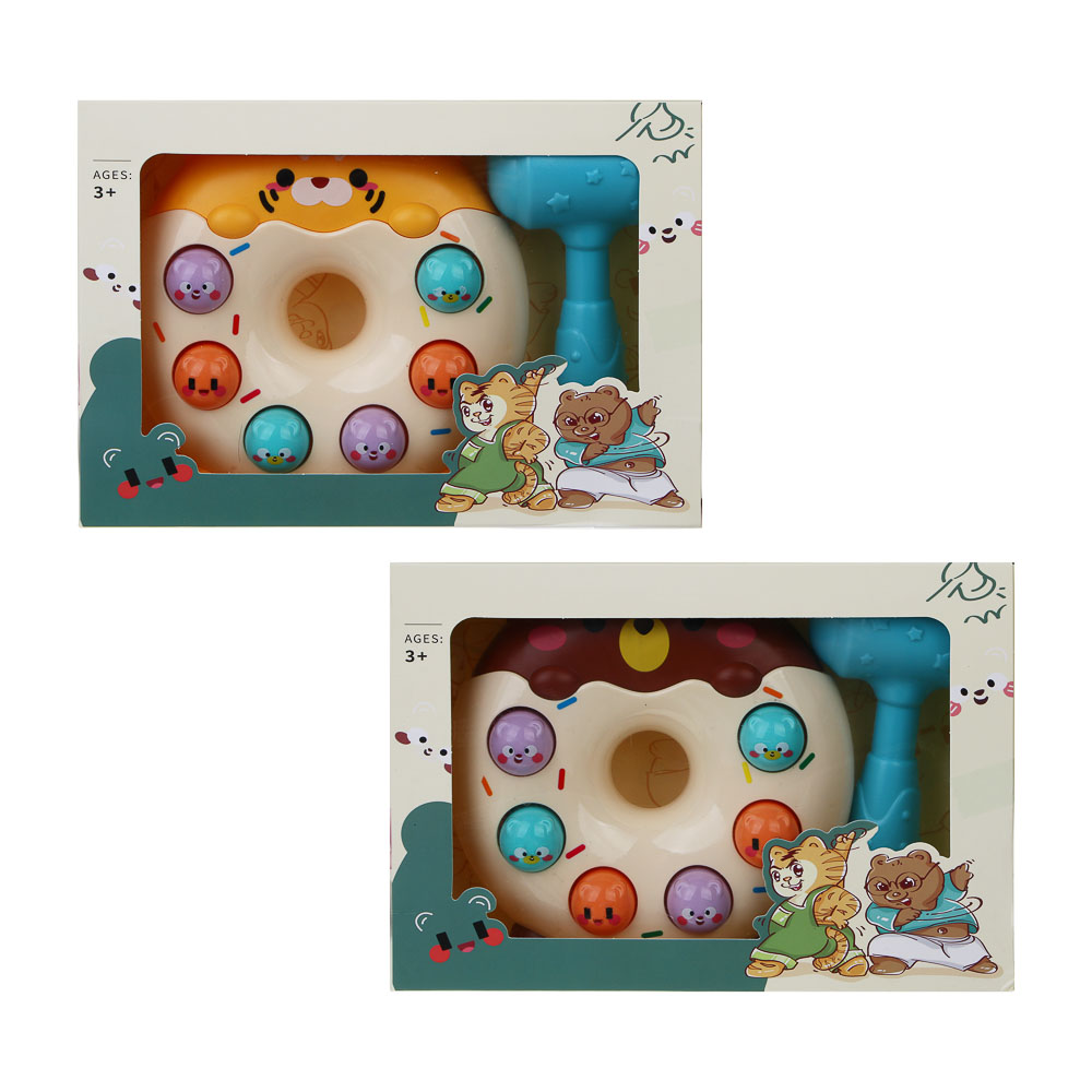 Развивающая игрушка сортер "Пончик", ABS, 22х5,5х15см, 2 диза - #3