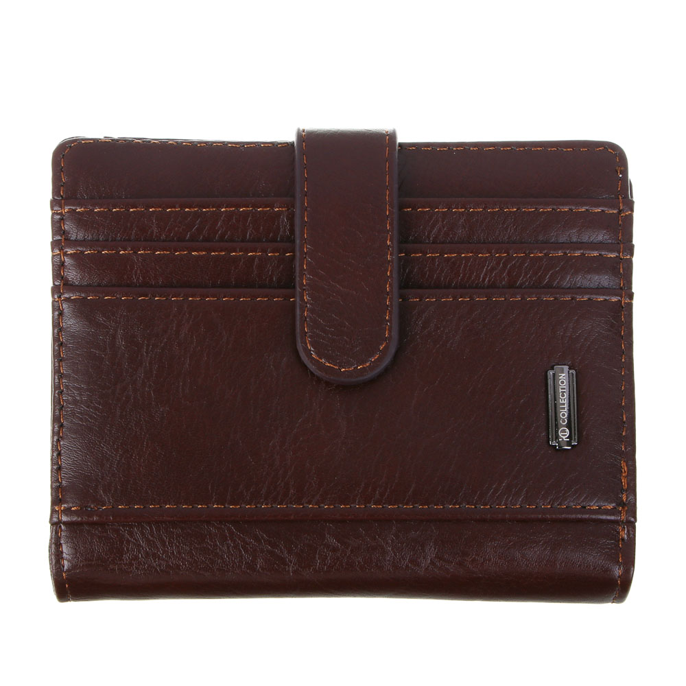 ЮL Вальгор Портмоне-кардхолдер с отделением для купюр на кнопке, ПУ, 12х10х2см, 2 цвета, КЖ24-42 - #2