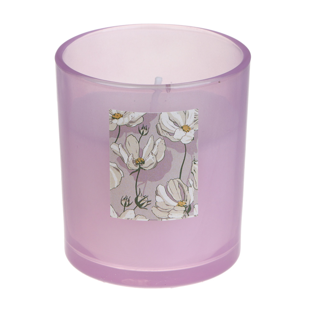 LADECOR Свеча ароматическая в стеклянном корпусе, 130 г, 7х7х8 см, 3 аромата, арт К1 - #4