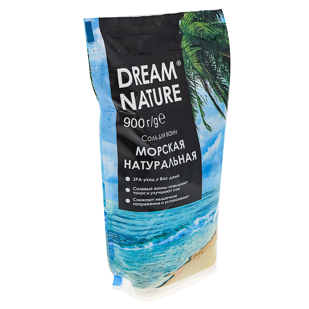 Соль для ванн DREAM NATURE "Морская натуральная", пакет, 900г - #2