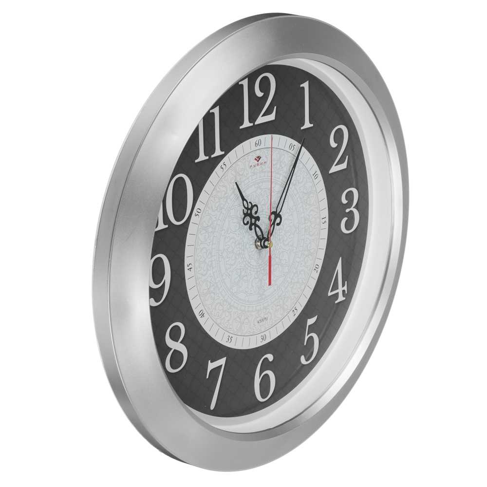 Часы настенные Ladecor chrono "Орнамент", корпус серебряный - #2
