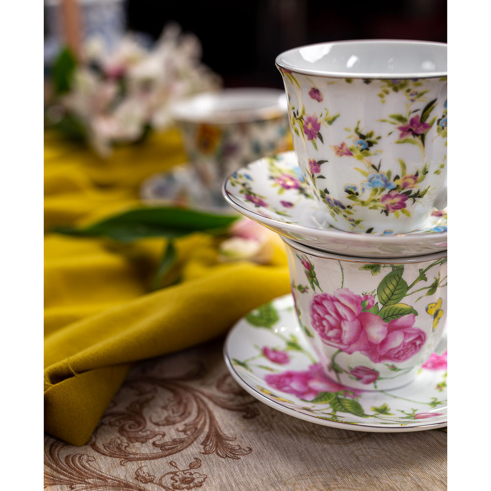 Весенний аромат Набор чайный 2 пр., 220мл, 14см, фарфор, 4 дизайна - #8