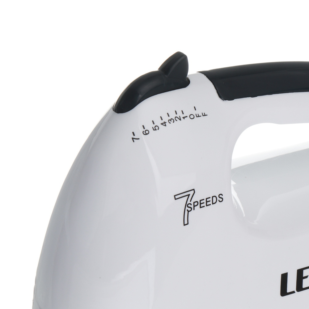 LEBEN Миксер ручной, 300Вт, 7 скоростей, 2 пары насадок из нерж.стали, корпус пластик - #5