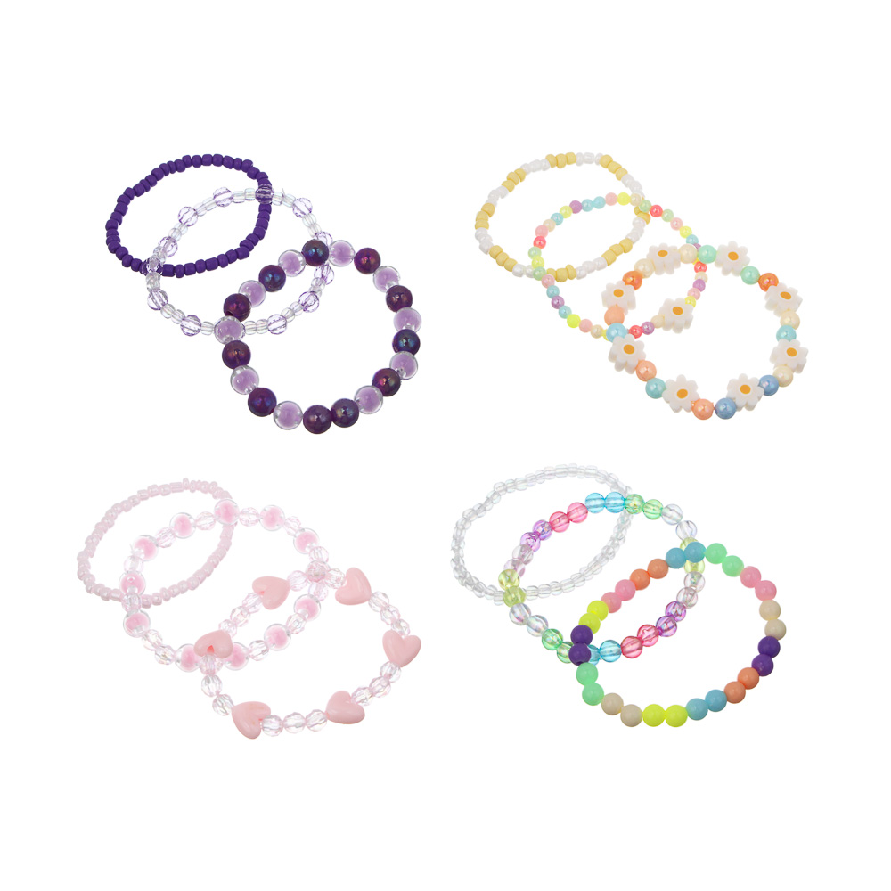 ЮНИLOOK Набор браслетов, 3 шт, 5,5 см, пластик, #6 - #1