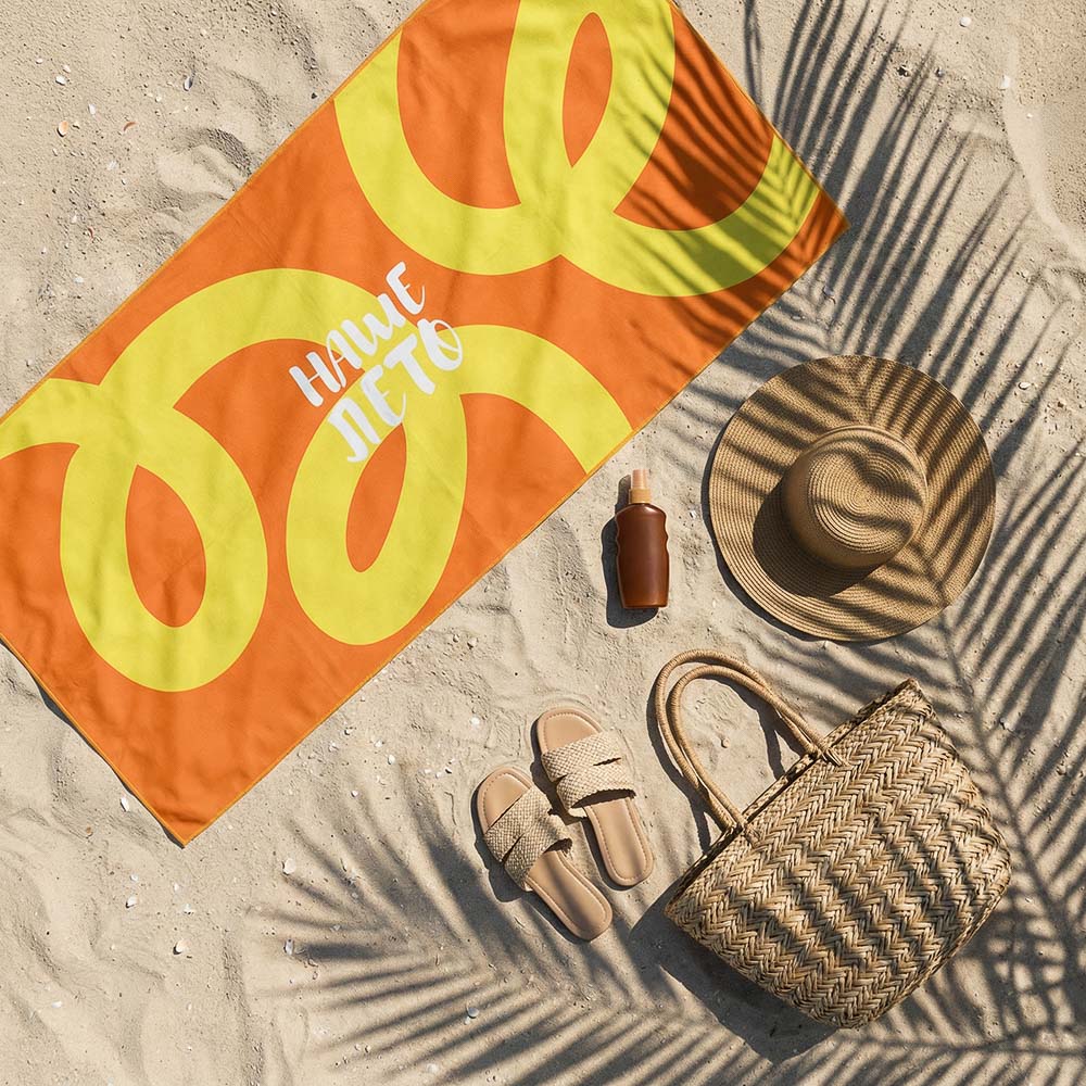 Полотенце пляжное тм PROVANCE Саммер 70х150см, 100% полиэстер, Наше лето, 6 дизайнов - #9