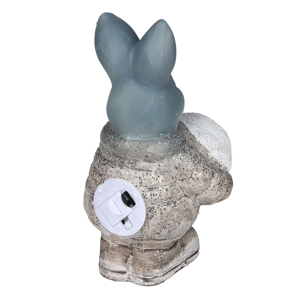 СНОУ БУМ Фигурка в виде кролика с подсветкой, керамика, 9,3x7,5x16,8 см, арт 4, 2 вида - #6