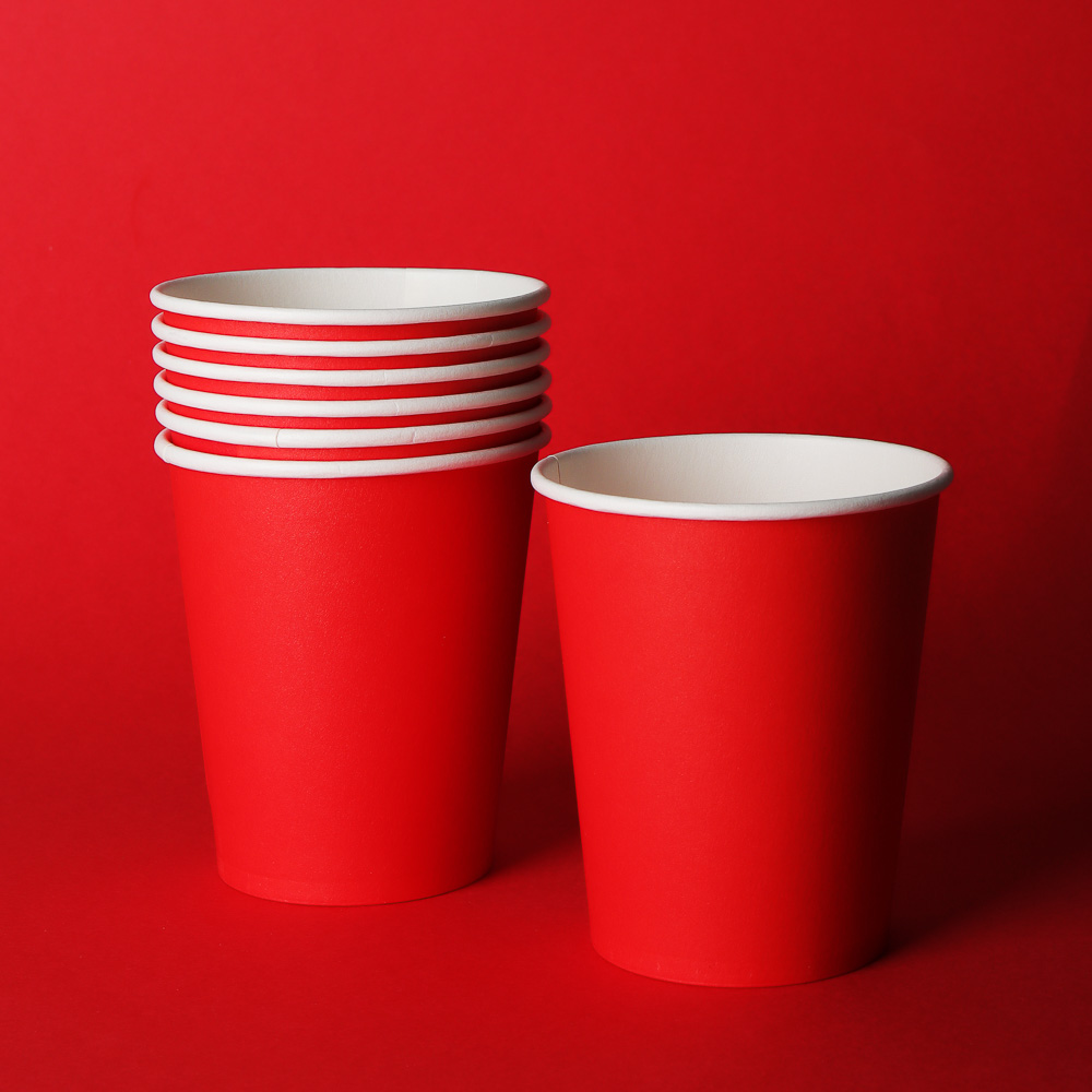 Бумажные стаканы, красный, 6 шт - #2