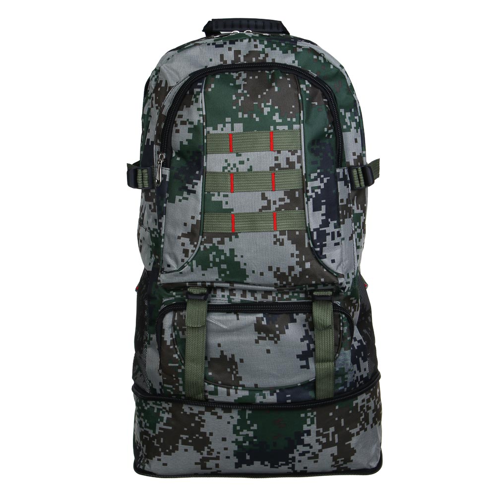 РУССО ТУРИСТО Рюкзак туристический Разведчик 50-60л, 65x35x14,5 см, нейлон - #9