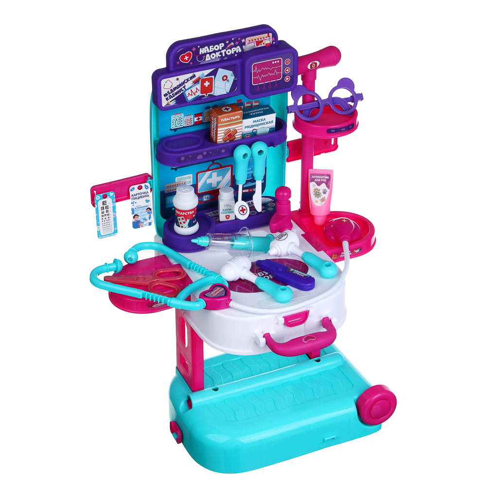 ИГРОЛЕНД Игровой набор доктора в чемодане, PP, картон, 24х13х31 см - #1