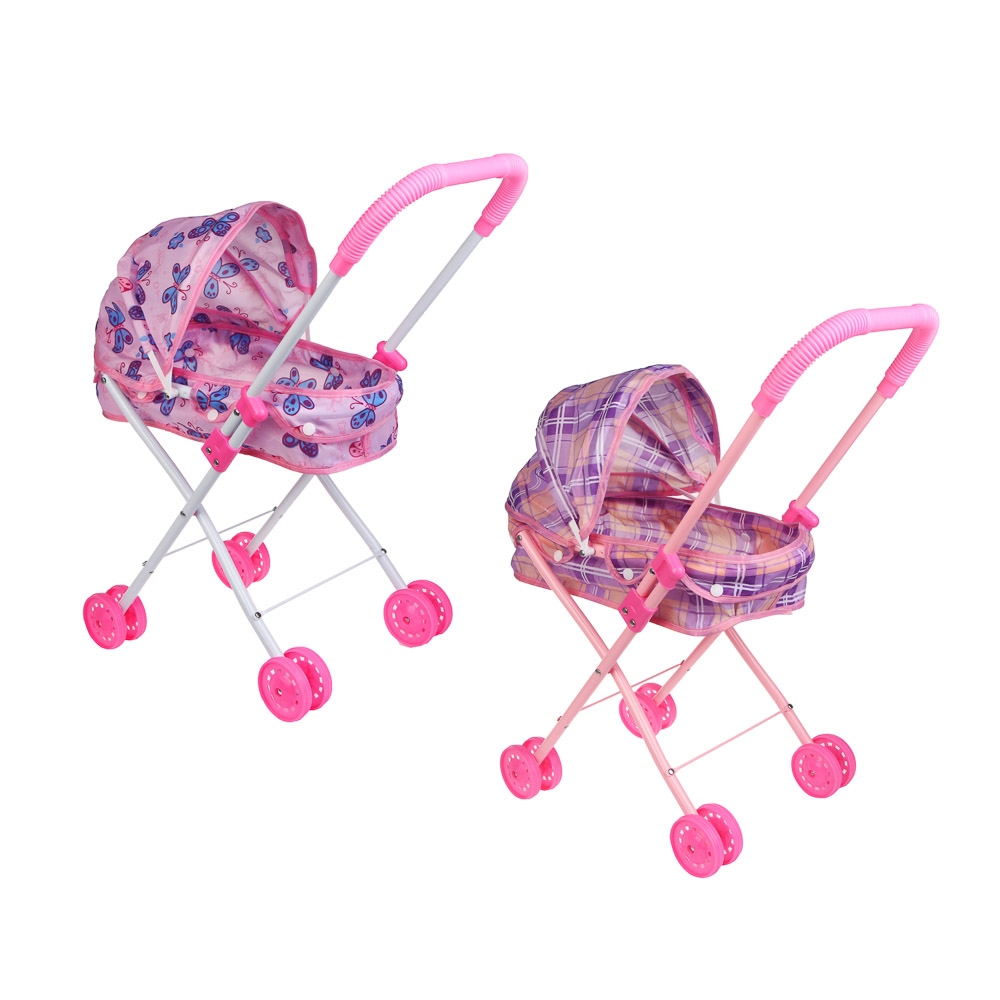 ИГРОЛЕНД Коляска люлька складная, ABS, сталь, полиэстер, 28х54х48см - #3