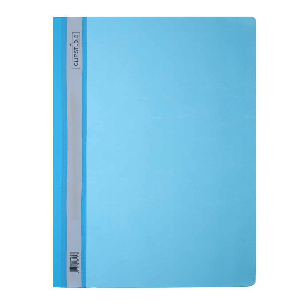 Папка-скоросшиватель ClipStudio A4, 0,1-0.12мм, ассорти 4 цвета, пластик - #2