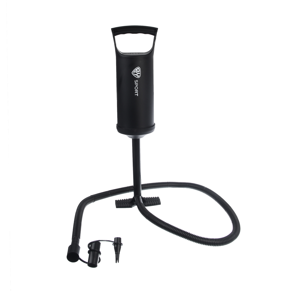Насос ручной, тм BY SPORT, объем 0,85л, 30см, 3 насадки в комплекте, РР - #4