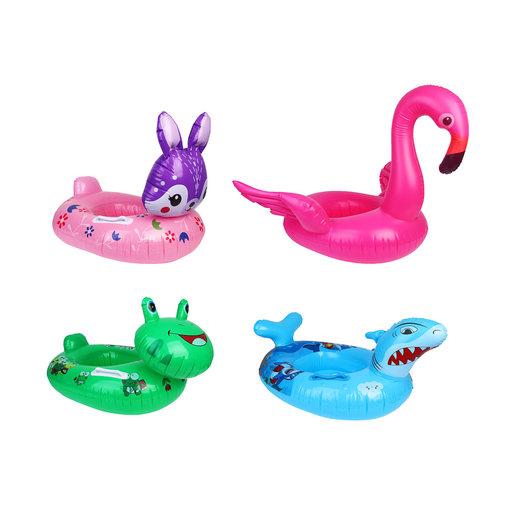 Круг надувной-трусы "Животные", тм BY SPORT, 90-60 см, ПВХ, 0.18мм, 4 дизайна - #1