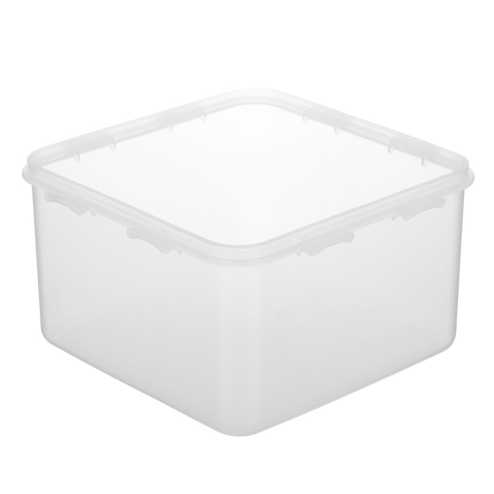 Контейнер герметичный для СВЧ с защелками тм Good&good, квадратный 1,25л, пластик - #6