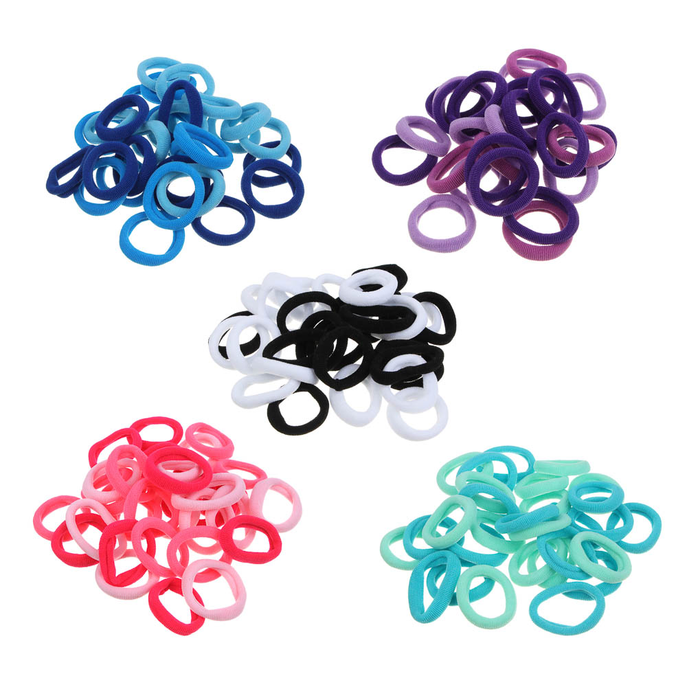 Резинки для волос ЮНИLOOK 30шт, d3,5см, полиэстер, 4-5 миксов цветов, ACS-88 - #2