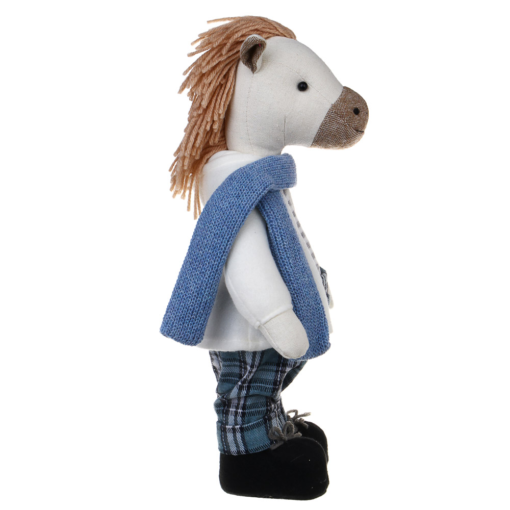 СНОУ БУМ Сувенир Конь в клетчатых штанах 13x12x30 см, полиэстер, 226-59 - #3