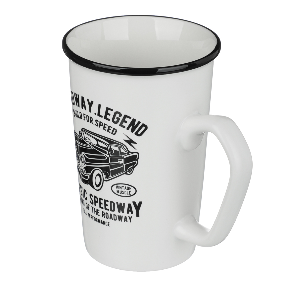 Кружка Ретро тм MILLIMI 410мл, фарфор, 4 дизайна - #4