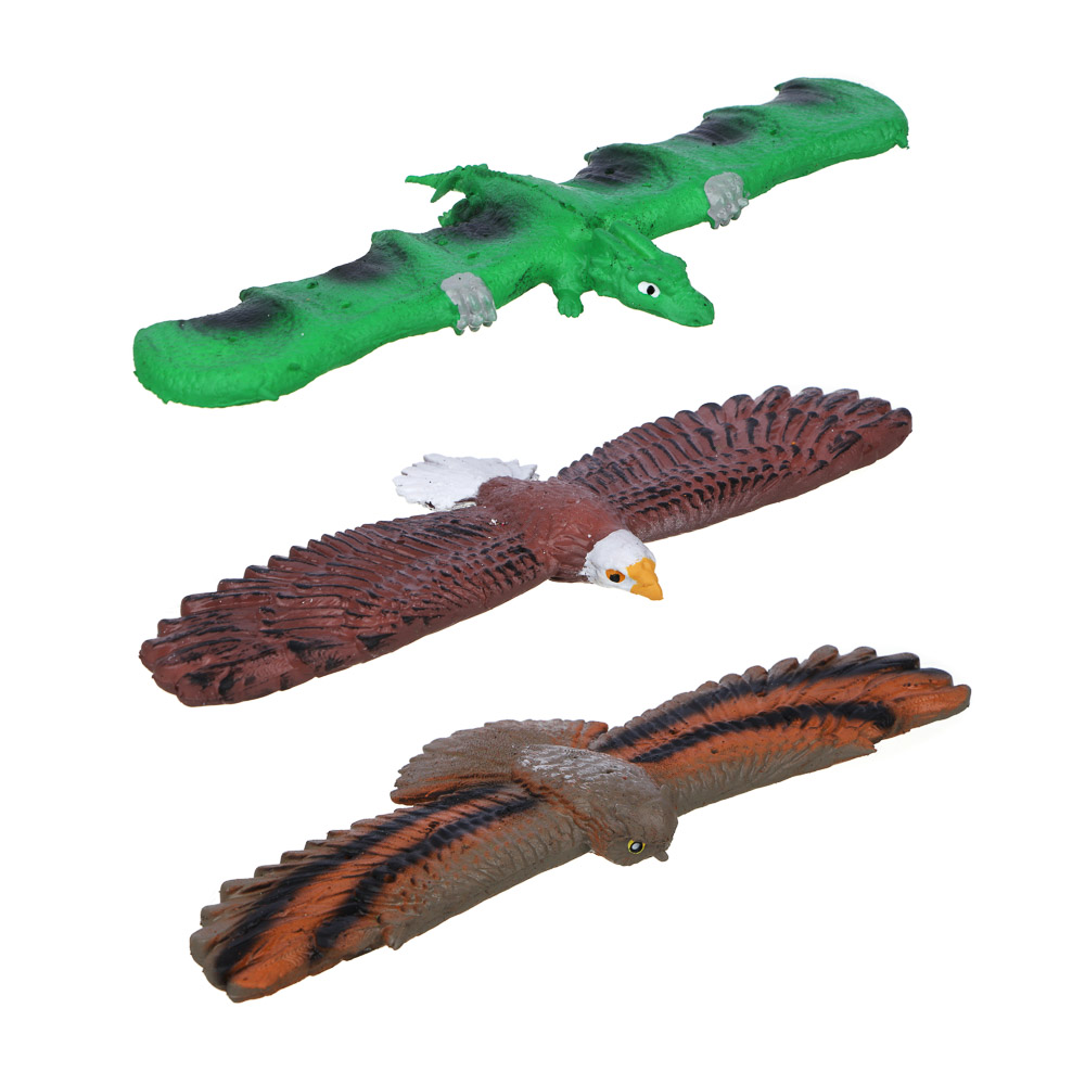 ИГРОЛЕНД Игрушка антистресс в виде животных на руку, TPR, металл, 20,5х11см, 3 дизайна - #2
