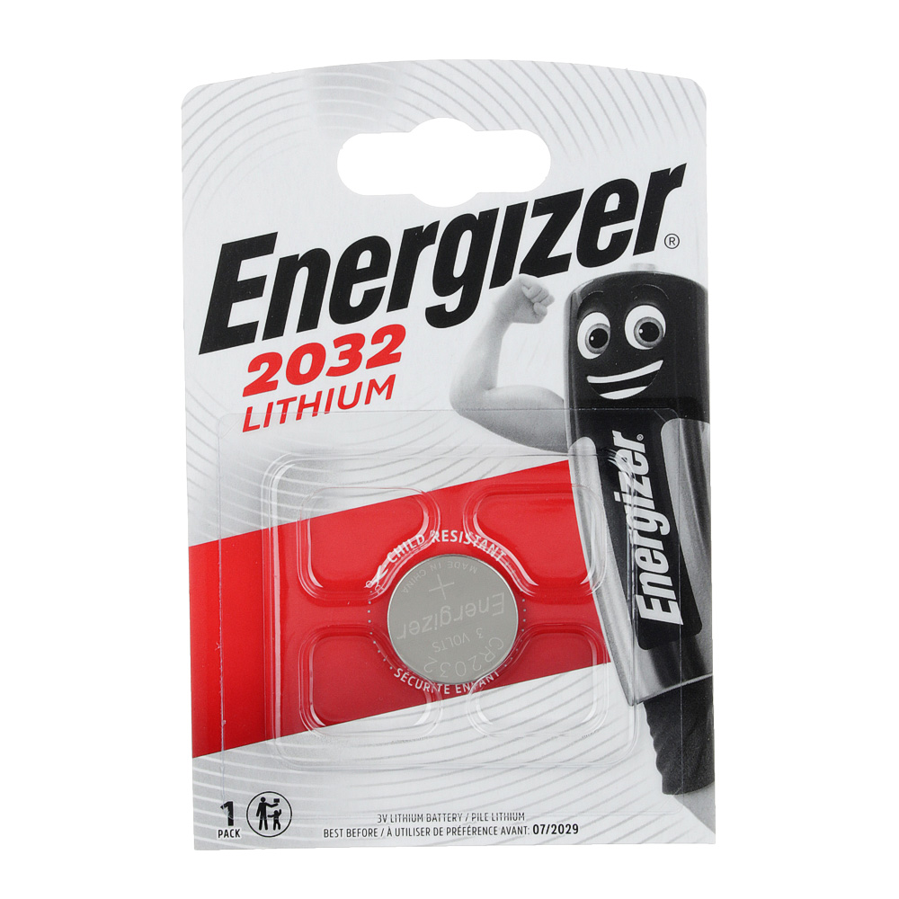 Батарейка, 1 шт, CR2032 литиевые, BL, Energizer - #1