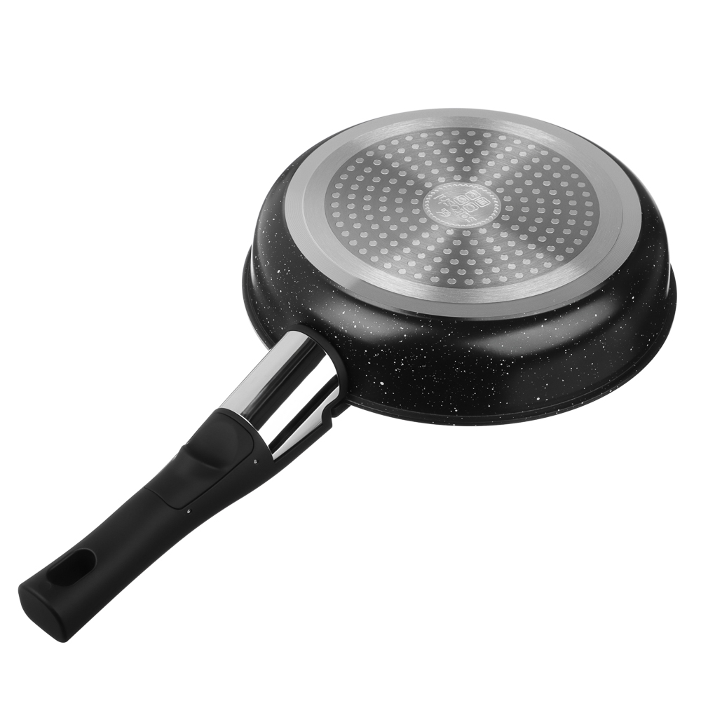 SATOSHI Анси Наб. посуды 3пр, сковорода 20см, ковш 16см/1,7л +съем. ручка, а/п покр. мрамор, индук. - #6