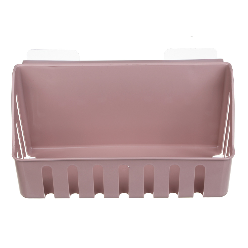 VETTA Classic Полка настенная прямоугольная, пластик, 28x11x7 см, пудровый [478-292] - #3