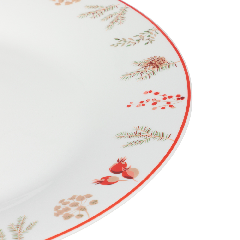 MILLIMI Шишки Тарелка подстановочная 25см, опаловое стекло - #3