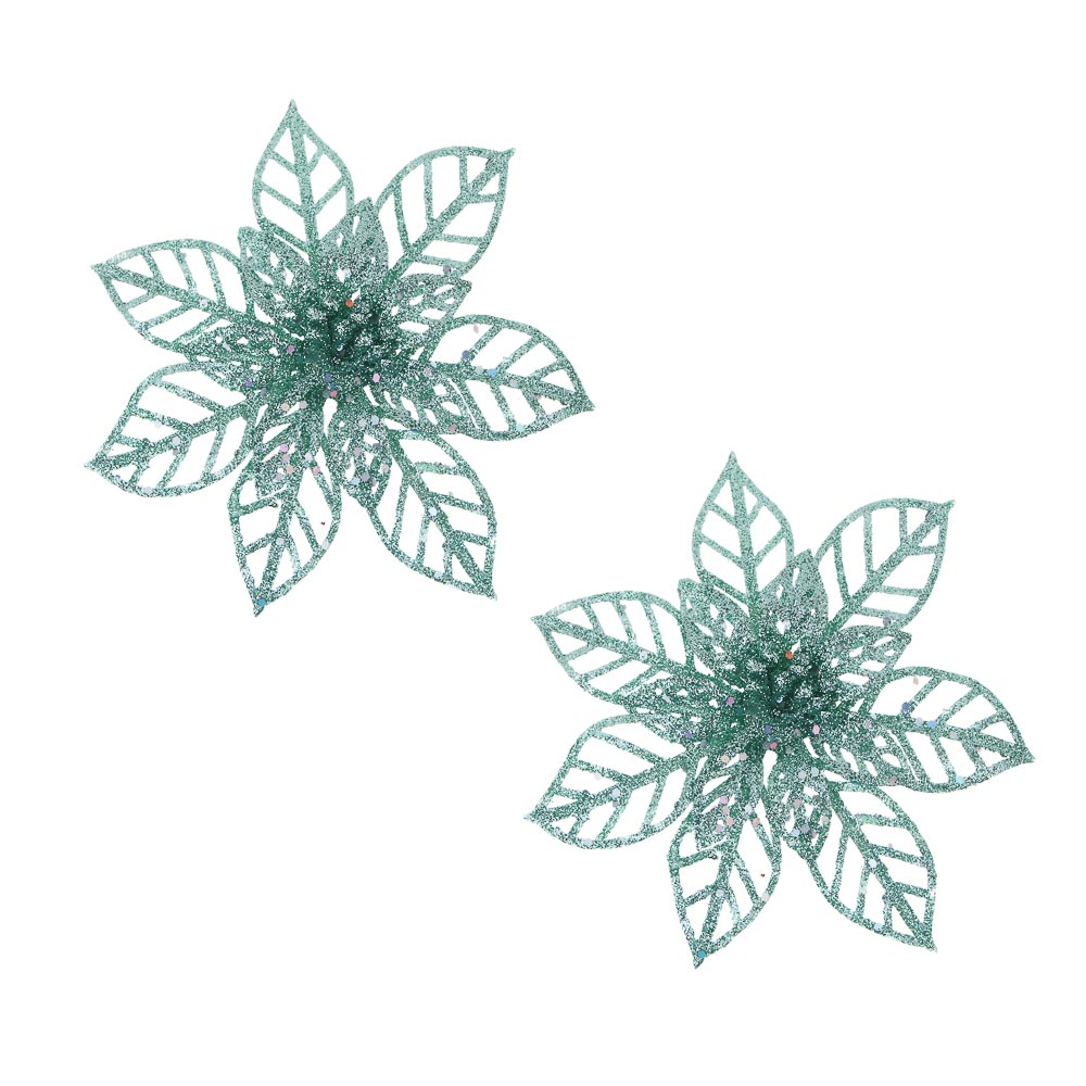 СНОУ БУМ Цветы на прищепке 14x14 см, 2 шт - #1