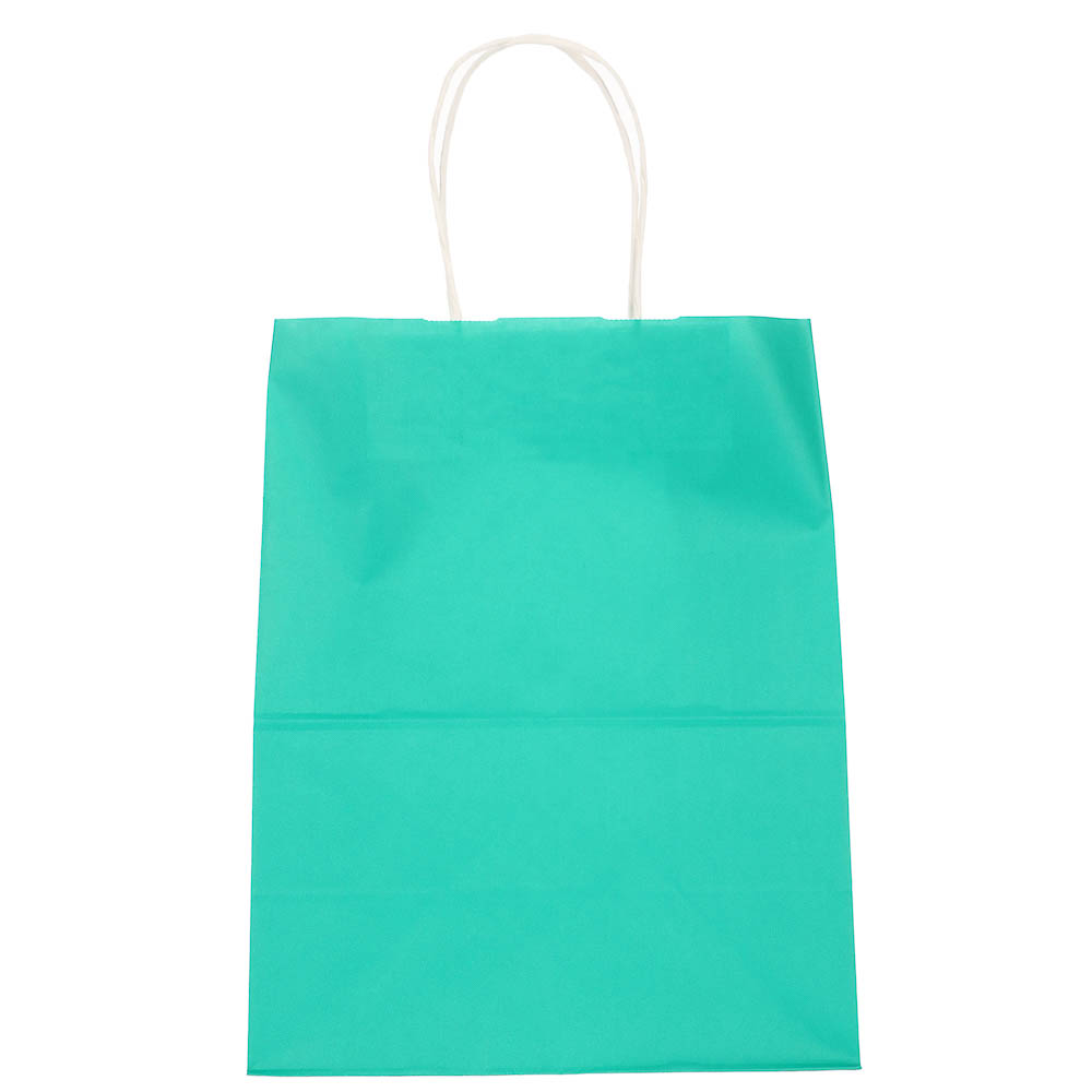 Пакет подарочный с кручеными ручками 24x14x30см, 2 цвета: розовый/зеленый в асс - #3