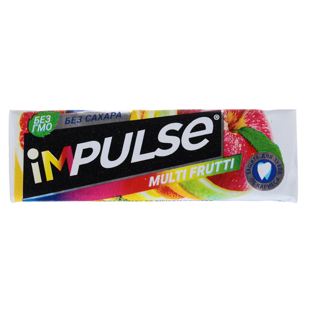 Жевательная резинка Impulse, без сахара, 14 г, 3 вида: мята / арбуз / фрукты - #1