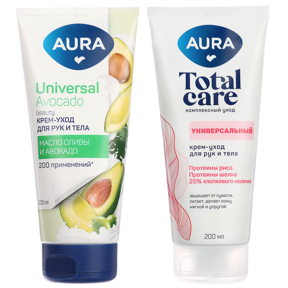 Крем-уход для рук и тела AURA универсальный, туба, 200мл - #1