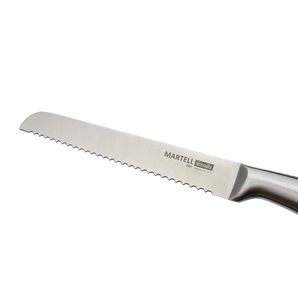 SATOSHI Мартелл Набор ножей кухонных 8пр, ручки хром, акриловая подставка - #4