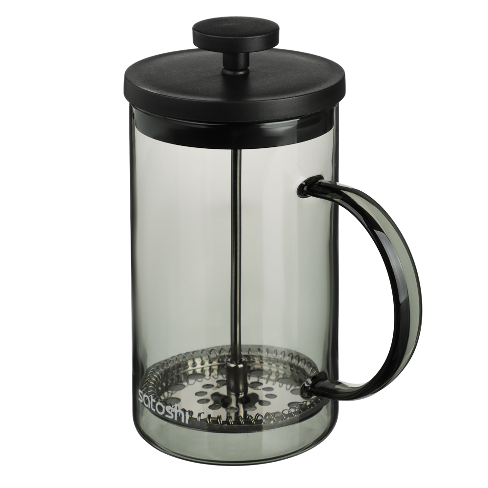 SATOSHI Графит Френч-пресс 600мл, жаропрочное стекло - #5