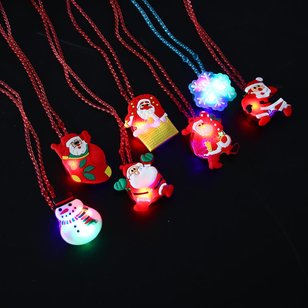 СНОУ БУМ Новогодняя подвеска с подсветкой LED, 3-5см, пластик, 3хAG3, 3 режима, ассортимент дизайнов - #7