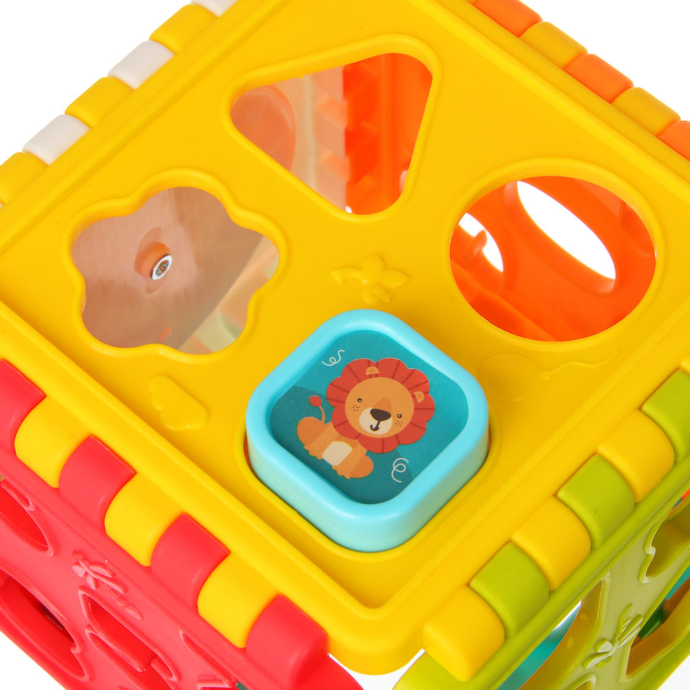 Развивающая игрушка сортер ИГРОЛЕНД "Бизикуб", PP, 8,2х8,2х8,2см - #18