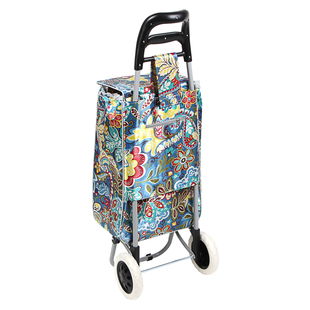 VETTA Тележка + сумка, до 30кг, 36x26x95см, 32л, 600D полиэстер, колеса ЭВА d16см - #2