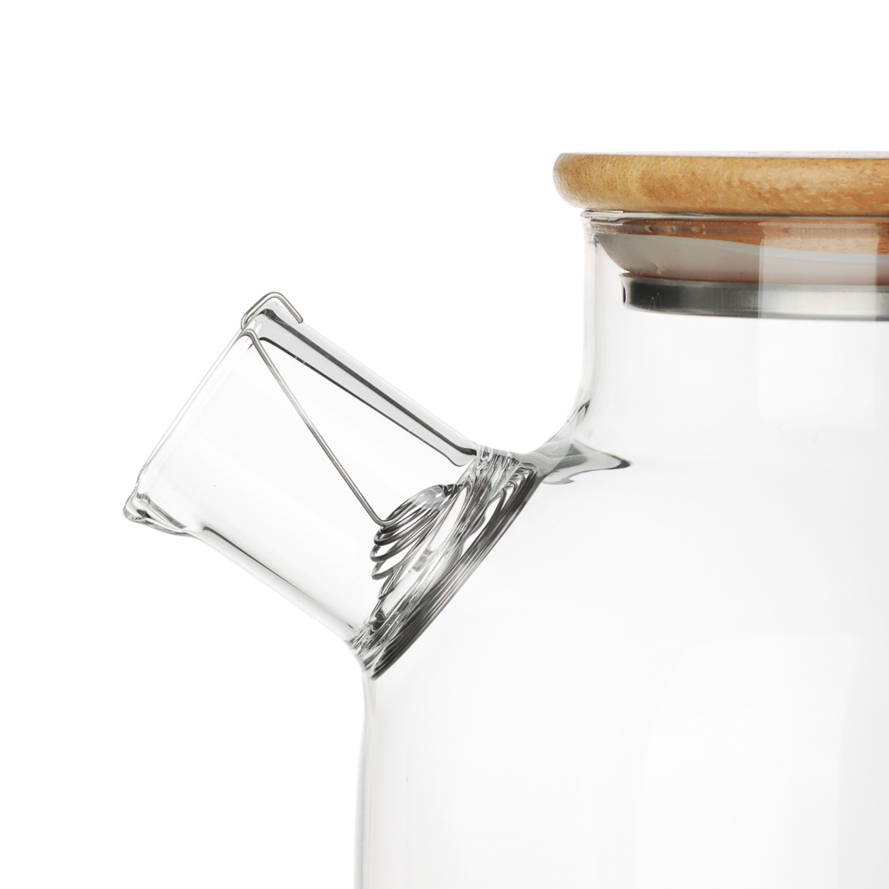 Чайник заварочный тм VETTA Эко, стекло, бамбуковая крышка, 1800мл - #3