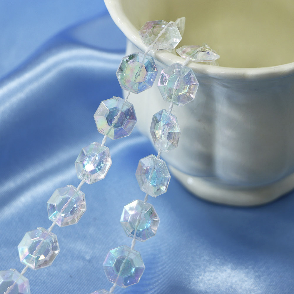 СНОУ БУМ Бусы декоративные 1,2x270 см, прозрачный, 26-566 - #4