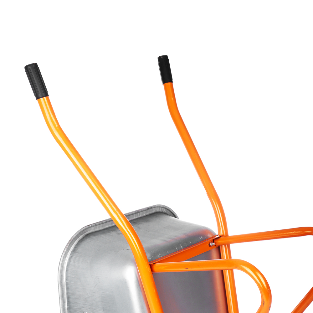 ЕРМАК Тачка строительная, двухколёсная, усиленная, грузоподъемность 320кг, сталь/оцинк 0,8 мм, 110л - #7