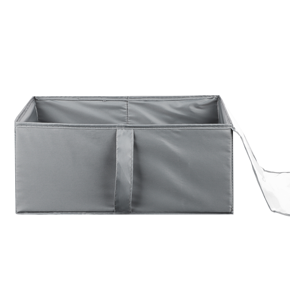 VETTA Короб с крышкой, с прозрачным окном, 25х35х15см, Швеция, полиэстер, серый - #6