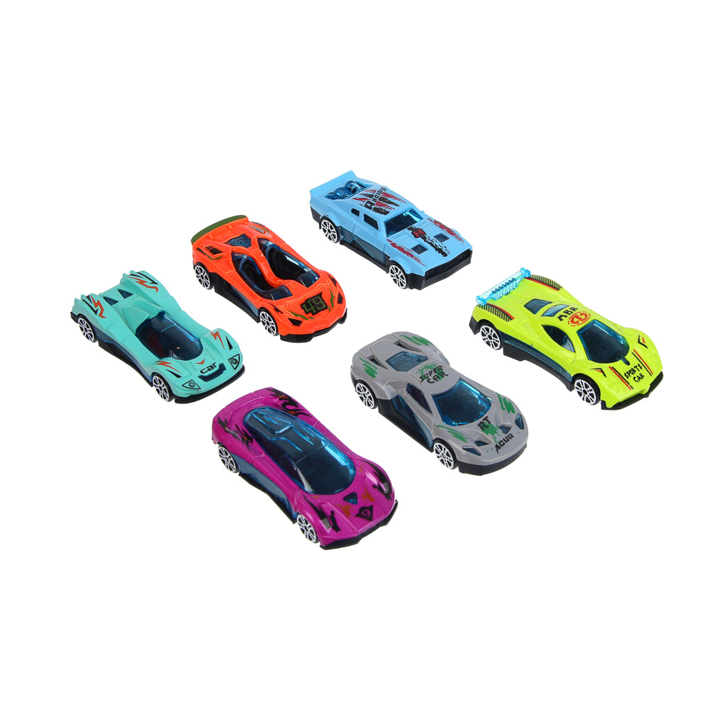 ИГРОЛЕНД Автоперевозчик, с запуском, 6 машинок, PP, 37х14,2х7,3 см, 2 дизайна - #9