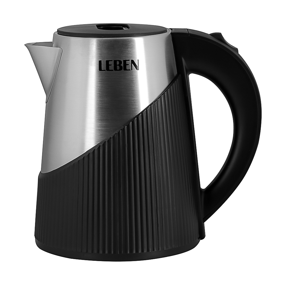 LEBEN Чайник электрический 1,8л нерж сталь+пластик - #6
