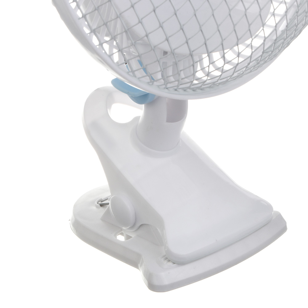 Вентилятор настольный на прищепке тм LEBEN 20Вт, диаметр 23см, 220в, белый - #5