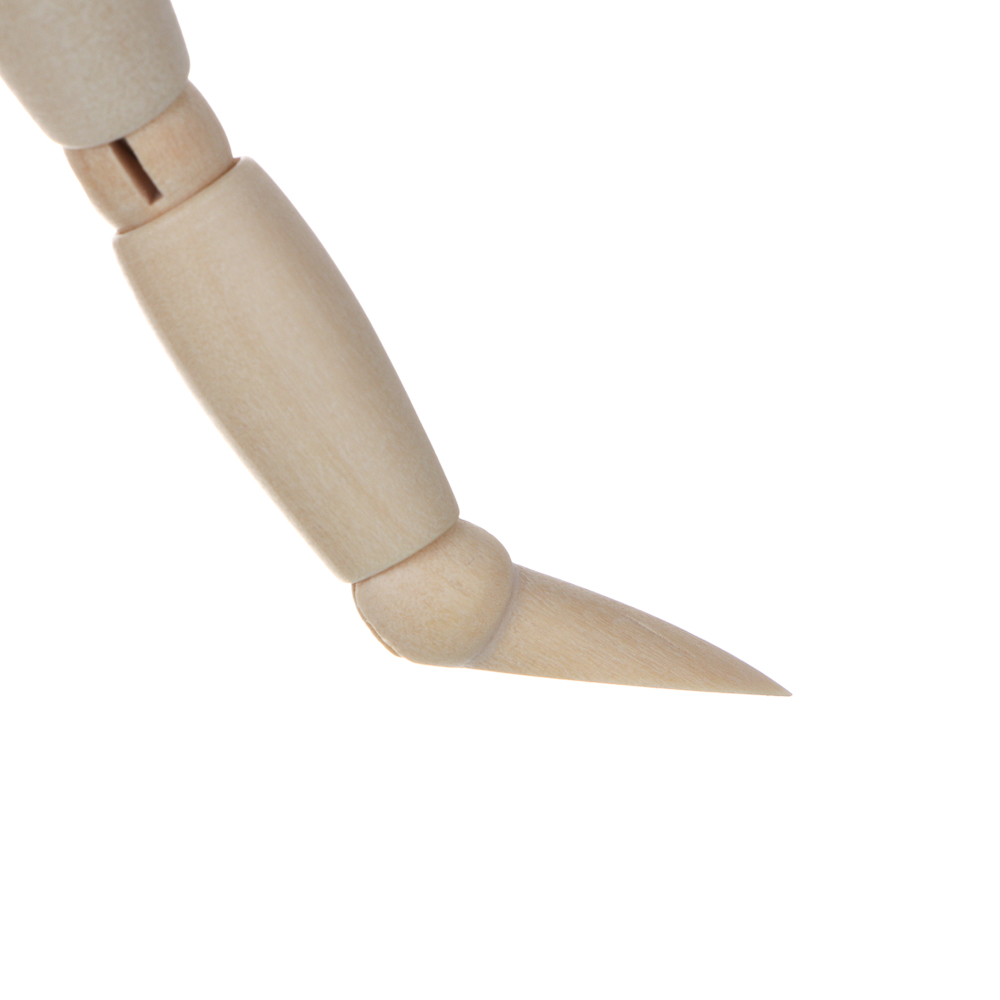 Фигурка декоративная "Деревянный человечек", 5,5х21,5 см, дерево, металл - #6