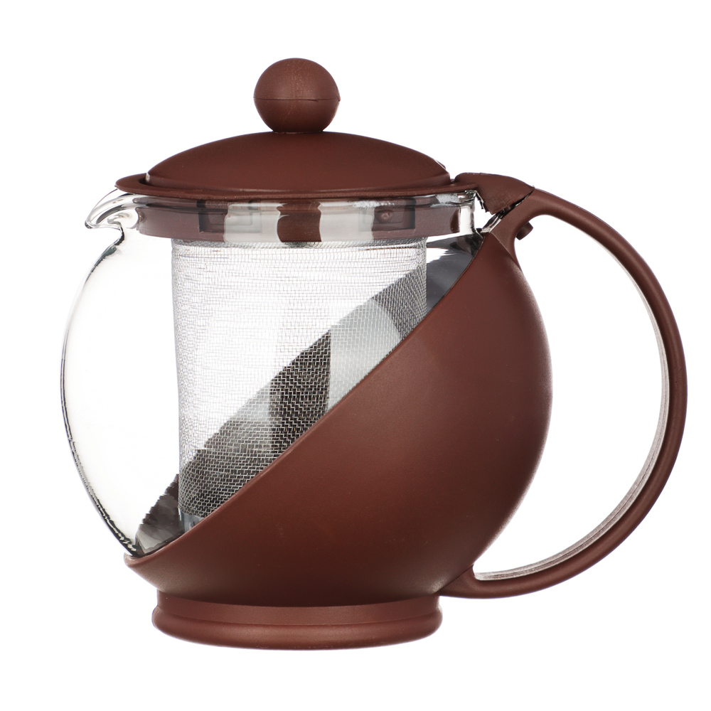 Чайник заварочный с ситечком из нержавеющей стали, 500 мл - #1