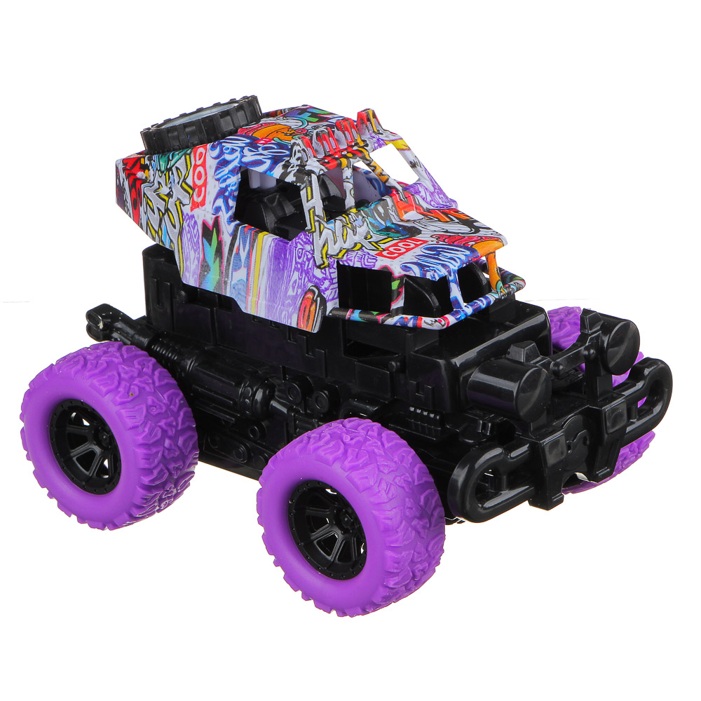 ИГРОЛЕНД Машина "Бигфут инерционный", ABS, 10х8,5х9см, 4 дизайна - #6