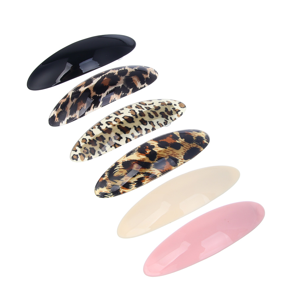 ЮНИLOOK Заколка-автомат для волос, 10,5х3см, акрил, металл, 6 цветов, ACS25-7 - #1